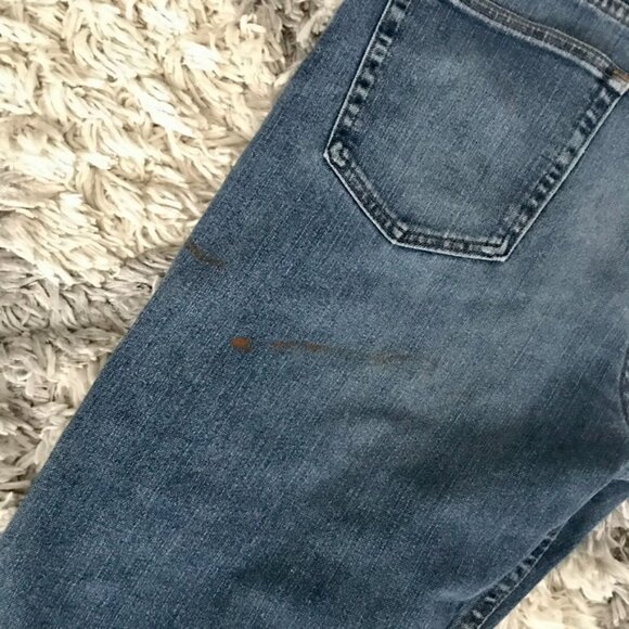 Wrangler Denim Jeans pants 34 X 30 paint stains Bootcut - Picture 3 of 7
